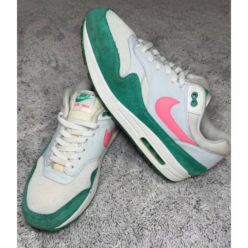 Nike Air Max 1 Watermelon‎ White Green Pink AH8145-106 Mens 10.5 Sneaker
